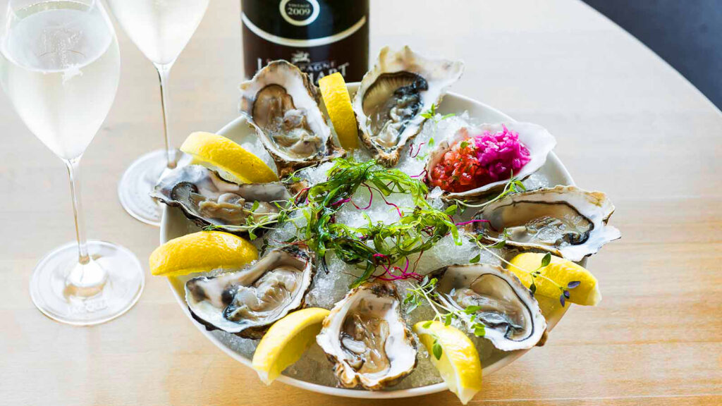 Oysters and champagne